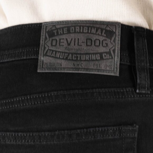 NEW DEVIL-DOG DUNGAREES Relaxed Fit Slraight Leg Men's Jeans Black Size 38 x32 - Picture 2 of 10